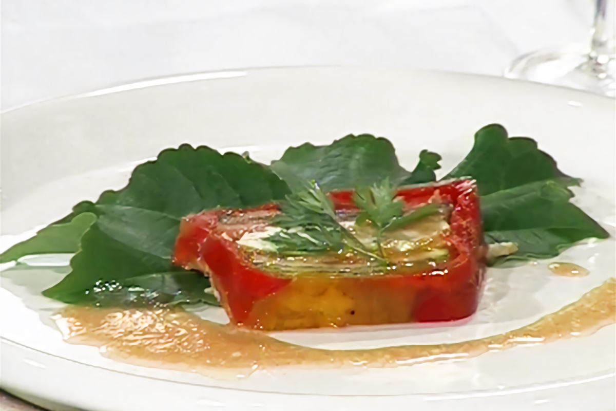 Terrina de vegetales grillados con queso fresco de cabra El Gourmet