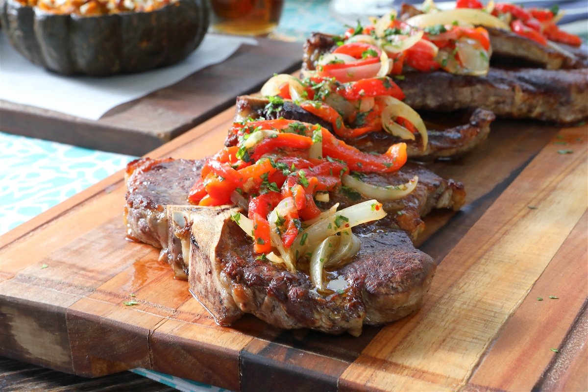 T-Bone con Zapallo al Horno - El Gourmet