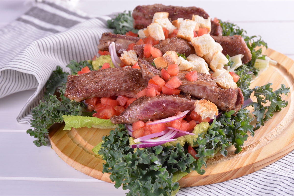 Tacos de Kale, Romana, Guacamole y Cerdo El Gourmet