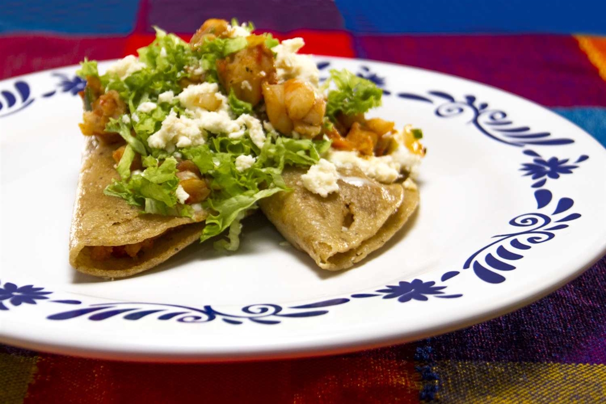 Tacos de camarón a la mexicana El Gourmet